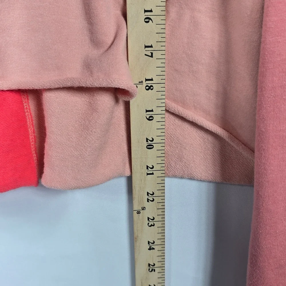 Wild Fable Color Block Pullover Sweatshirt Raw Hem Cropped LS Trendy Woman XXL‎ - Picture 5 of 7